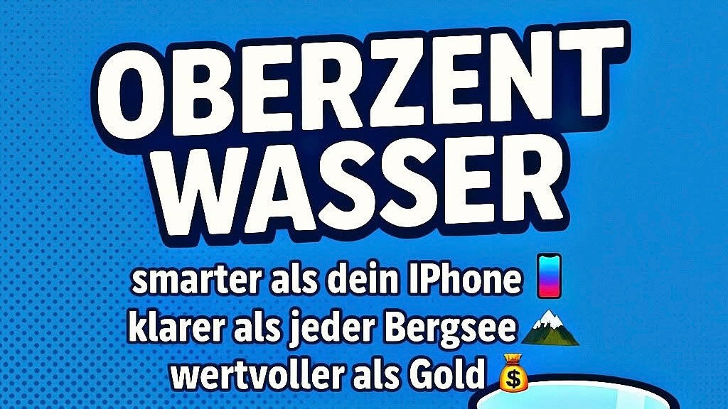 Mehr als Wasser: Ein Statement aus dem Hahn.